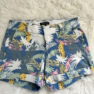 Palm print shorts